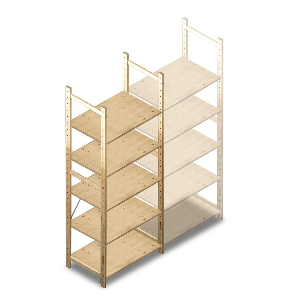 BT Combi houten legbordstelling samenstellen