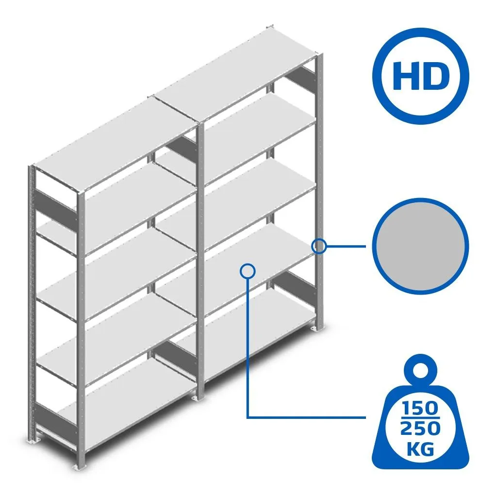 Verzinkte Heavy Duty legbordstellingen