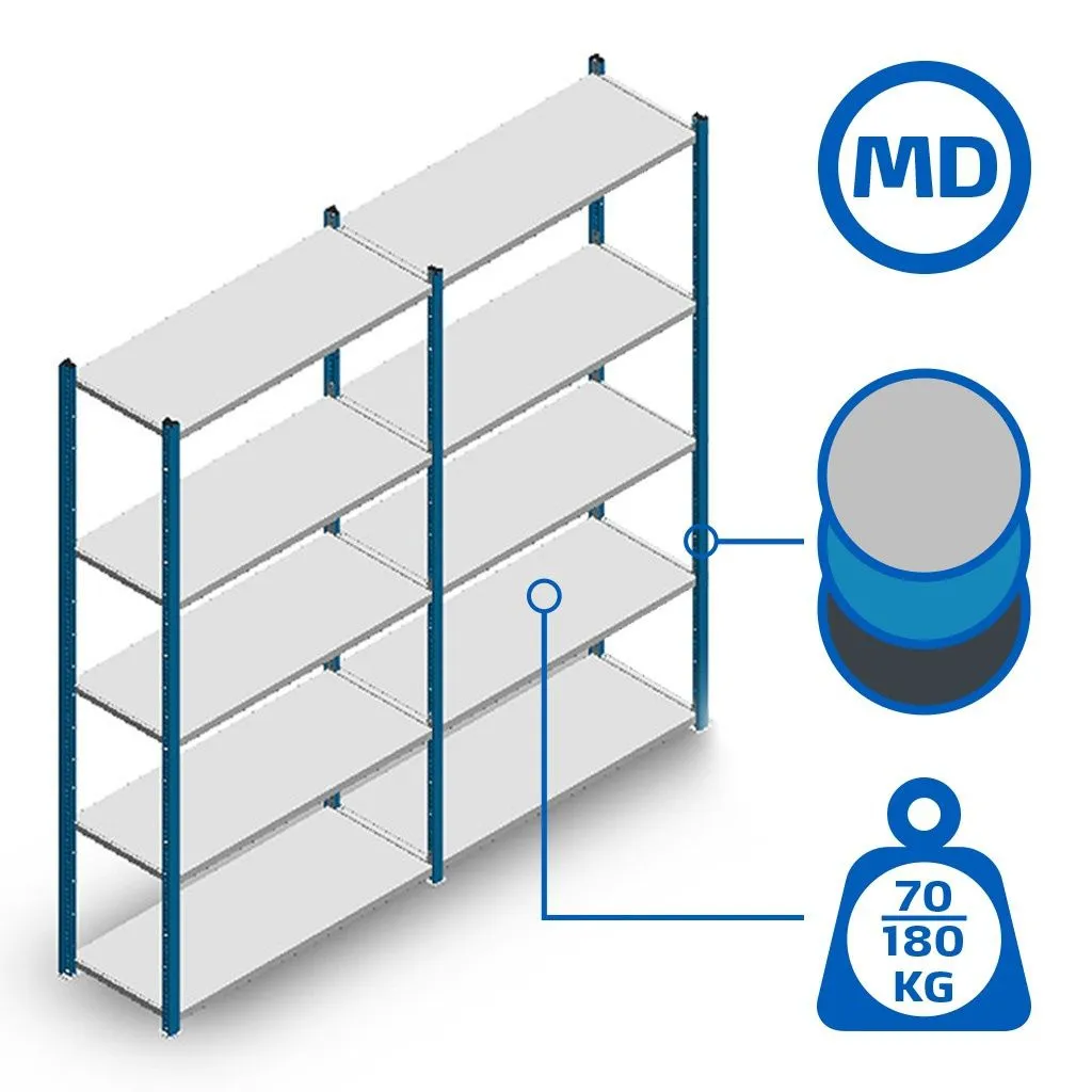 Verzinkte Medium Duty legbordstellingen