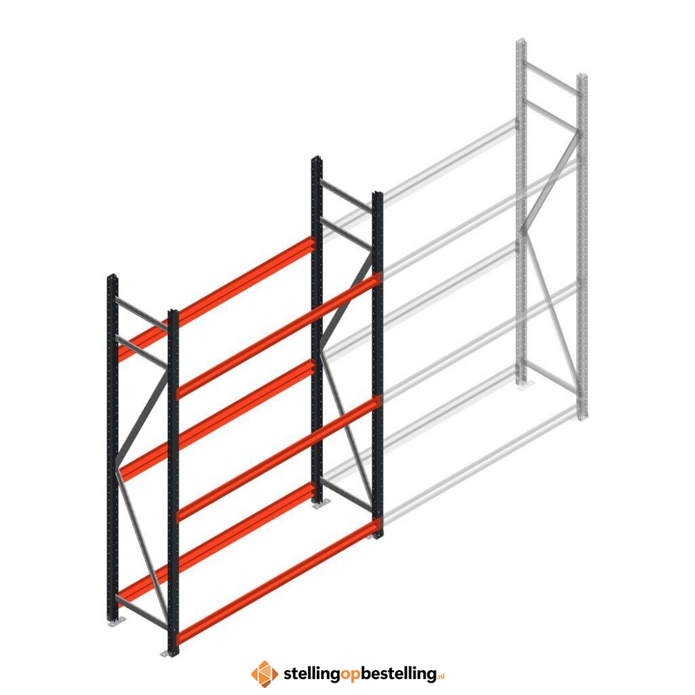 Bandenstelling grootvak AR 2250x1610x500mm (hxbxd) 3 niveaus antraciet beginsectie