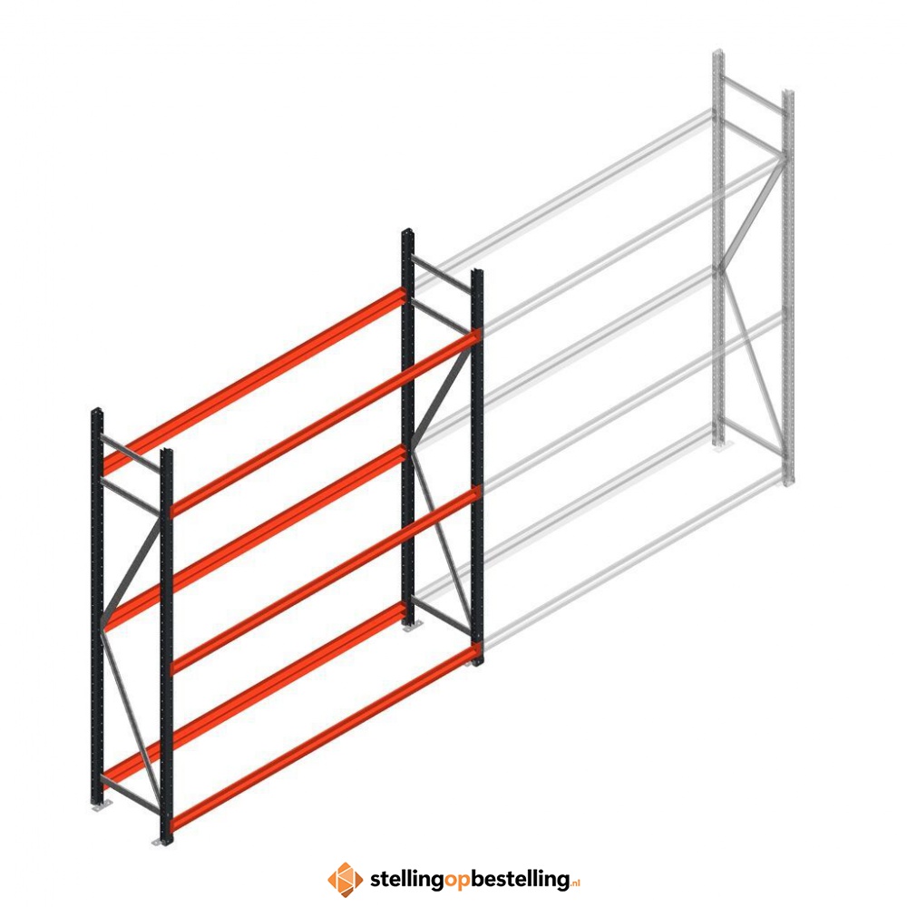Bandenstelling grootvak AR 2250x2010x500mm (hxbxd) 3 niveaus antraciet beginsectie