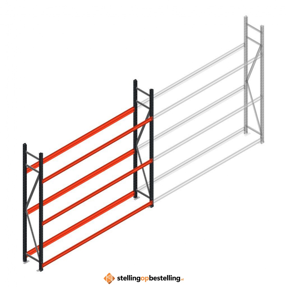 Bandenstelling grootvak AR 2250x2250x400 3 niveaus antraciet beginsectie
