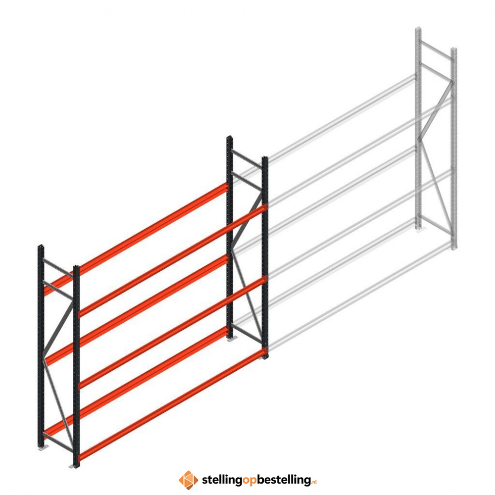 Bandenstelling grootvak AR 2250x2250x500mm (hxbxd) 3 niveaus antraciet beginsectie