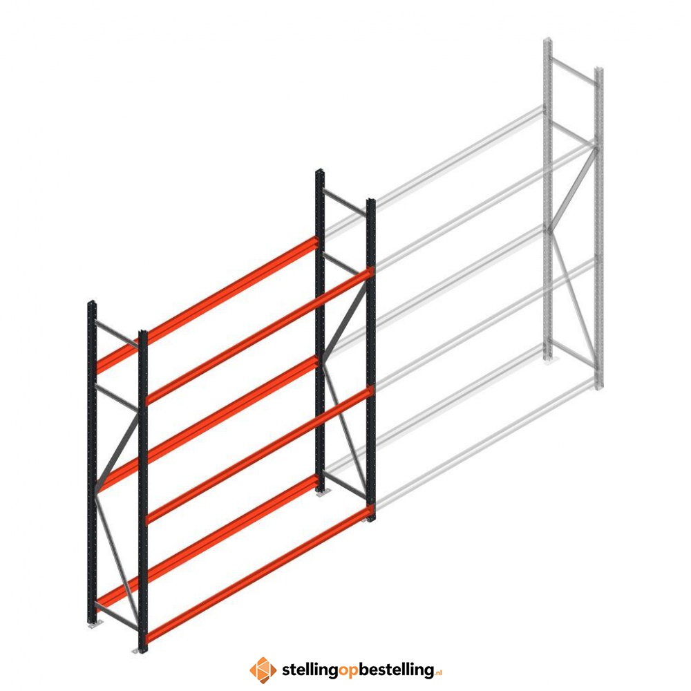 Bandenstelling grootvak AR 2500x2010x500mm (hxbxd) 3 niveaus antraciet beginsectie