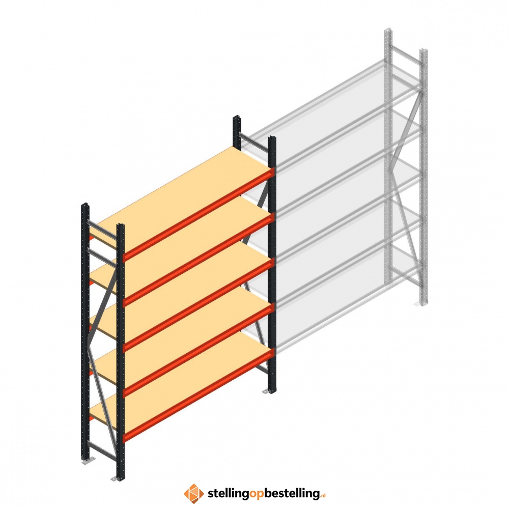 Beginsectie AR grootvakstelling 2000x1610x400 - 5 niveaus