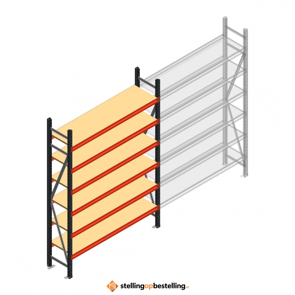 Beginsectie AR grootvakstelling 2000x1610x400 - 6 niveaus
