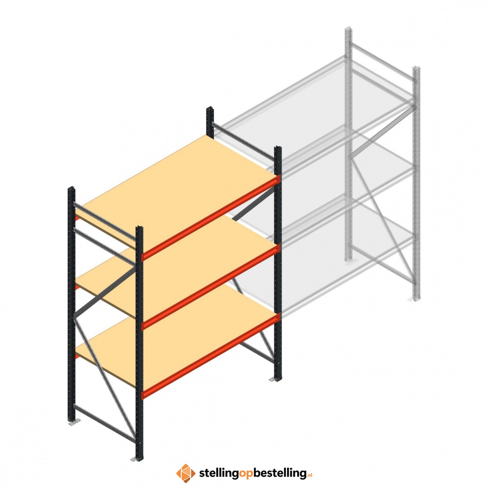 Beginsectie AR grootvakstelling 2000x1610x800 - 3 niveaus