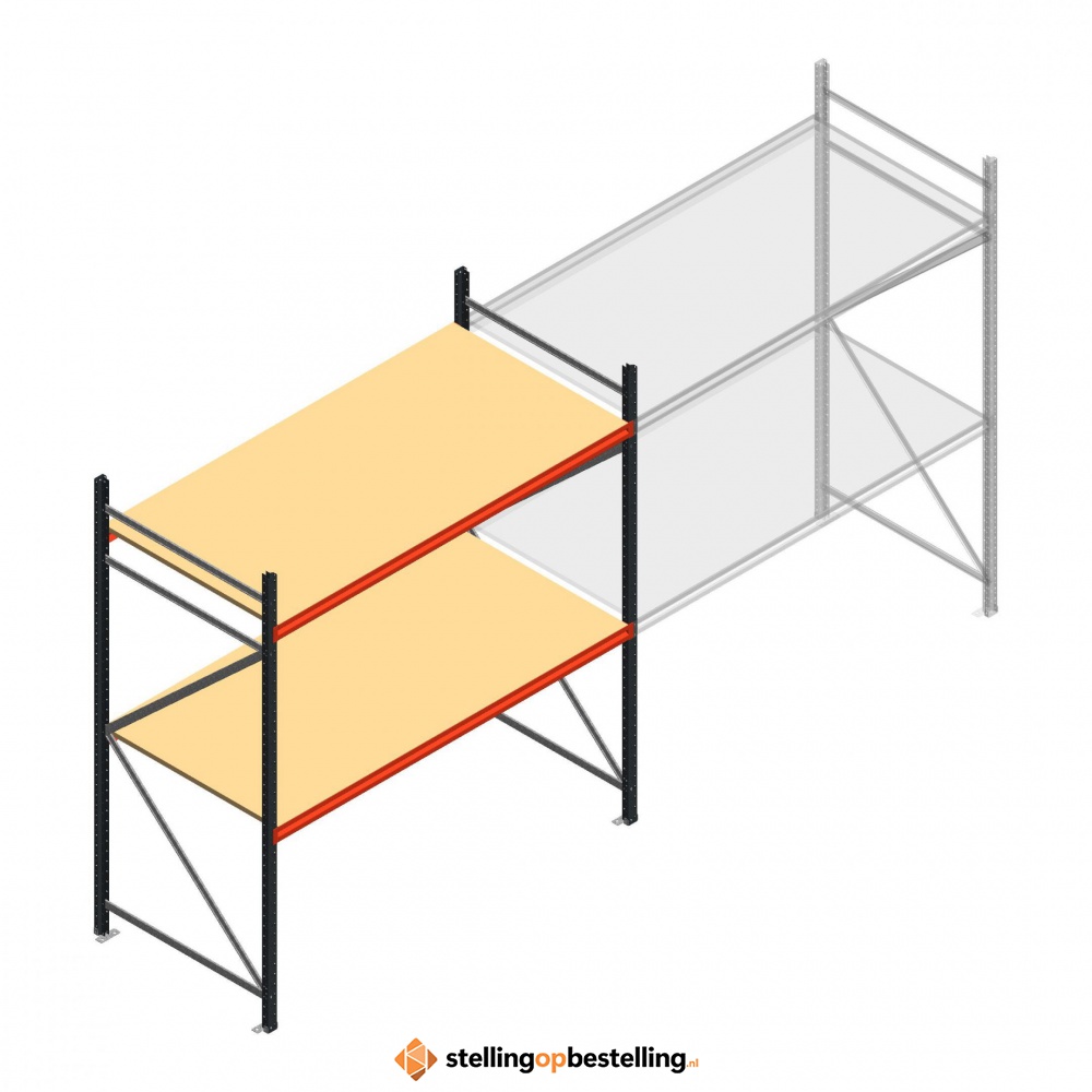 Beginsectie AR grootvakstelling 2000x2250x1000 - 2 niveaus