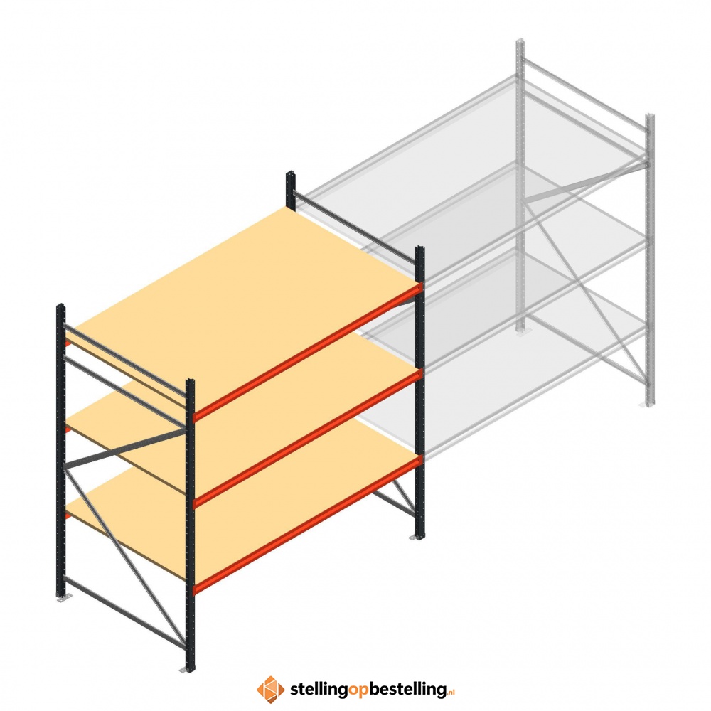 Beginsectie AR grootvakstelling 2000x2250x1200 - 3 niveaus