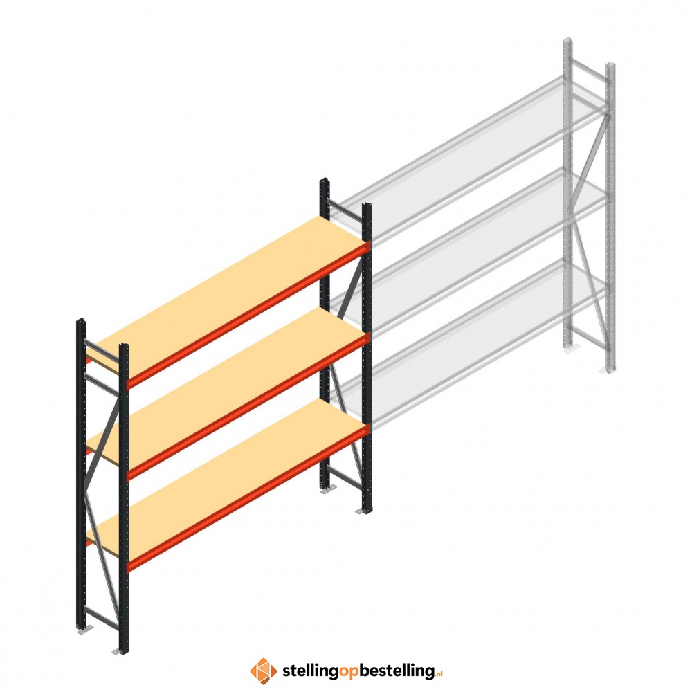 Beginsectie AR grootvakstelling 2000x2250x400 - 3 niveaus