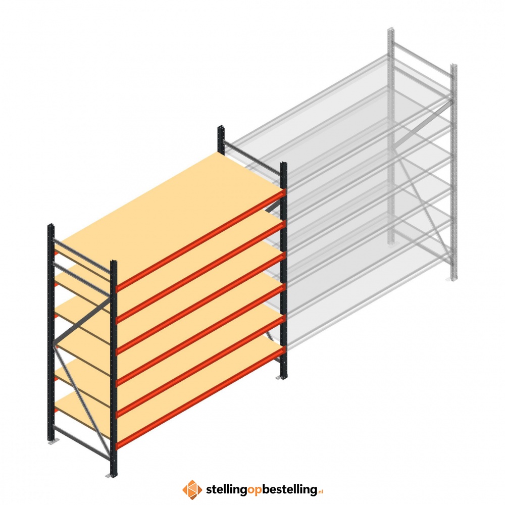 Beginsectie AR grootvakstelling 2000x2250x800 - 6 niveaus
