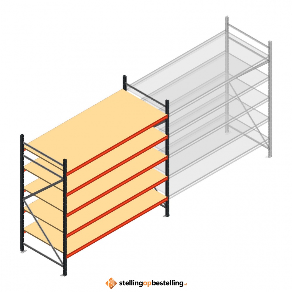 Beginsectie AR grootvakstelling 2000x2700x1000 - 5 niveaus