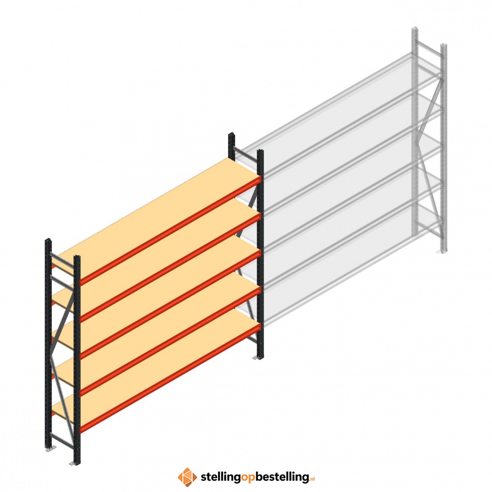 Beginsectie AR grootvakstelling 2000x2700x500 - 5 niveaus