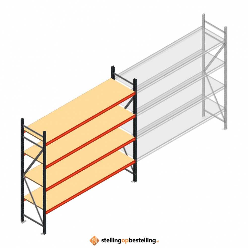 Beginsectie AR grootvakstelling 2000x2700x600 - 4 niveaus