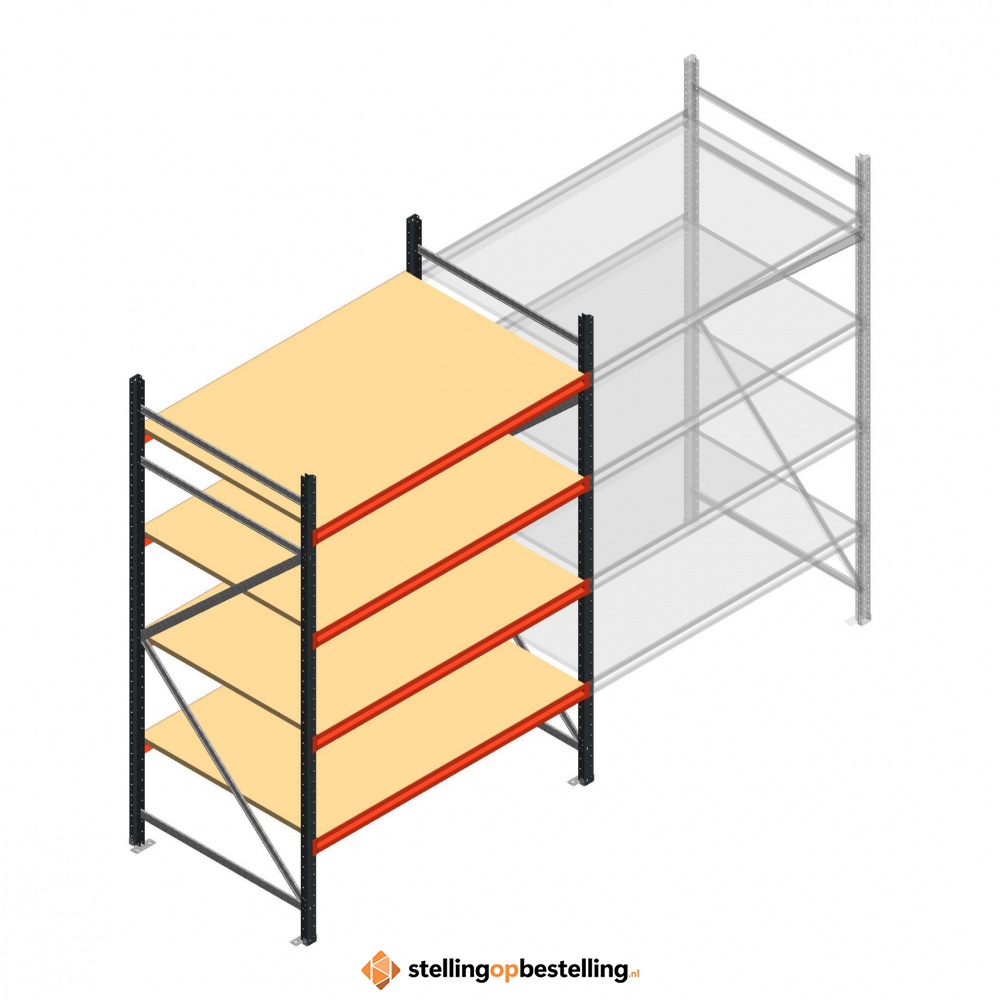 Beginsectie AR grootvakstelling 2250x1610x1000 - 4 niveaus