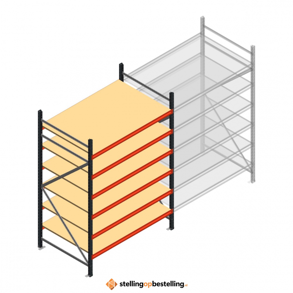 Beginsectie AR grootvakstelling 2250x1610x1000 - 6 niveaus