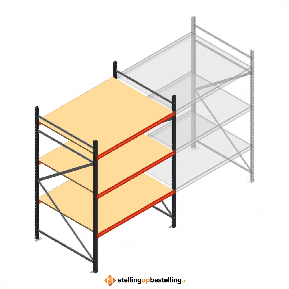 Beginsectie AR grootvakstelling 2250x1610x1200 - 3 niveaus