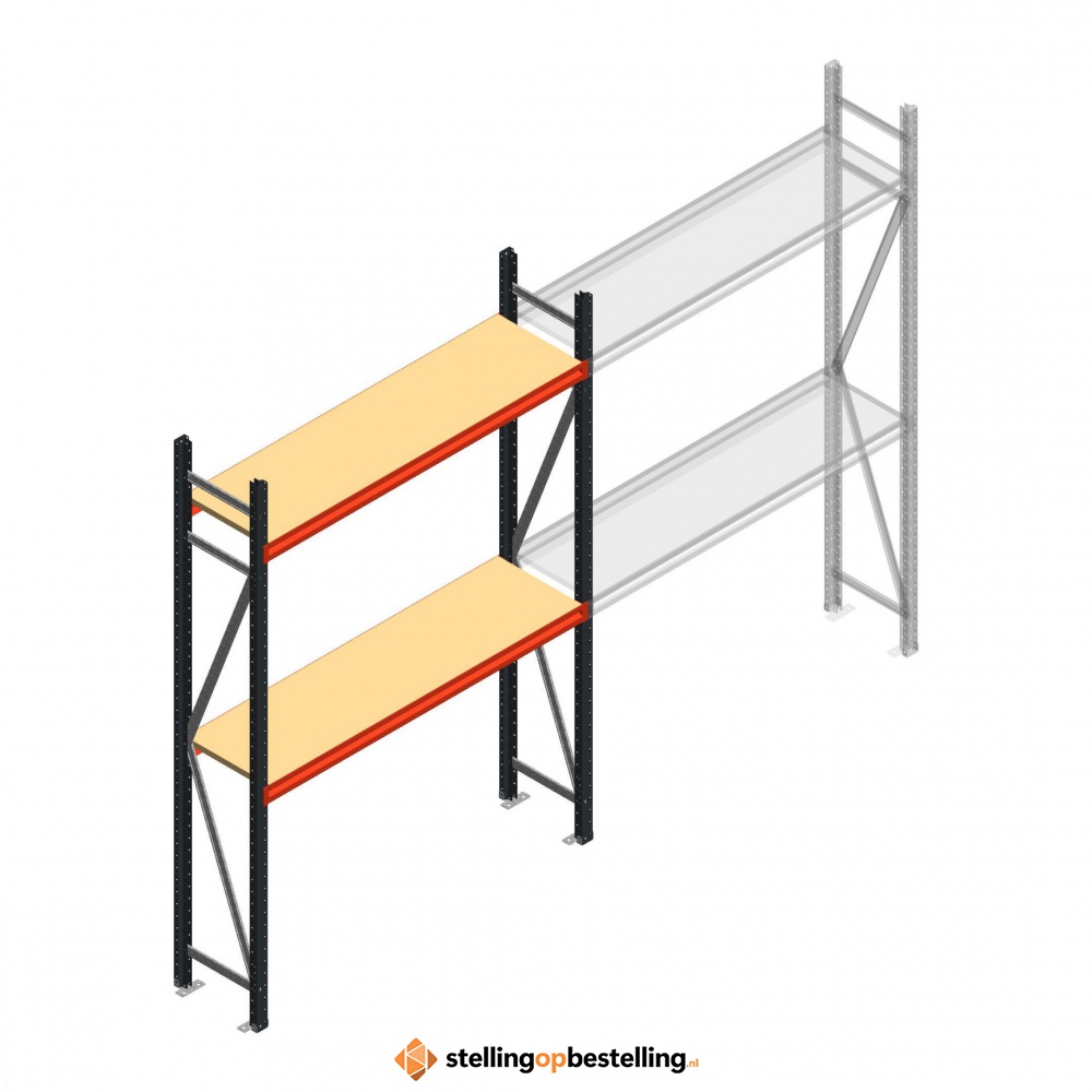 Beginsectie AR grootvakstelling 2250x1610x400 - 2 niveaus