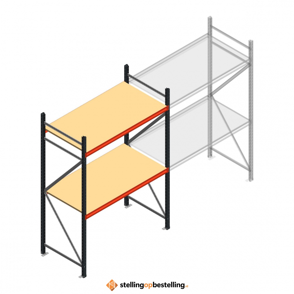 Beginsectie AR grootvakstelling 2250x1610x800 - 2 niveaus