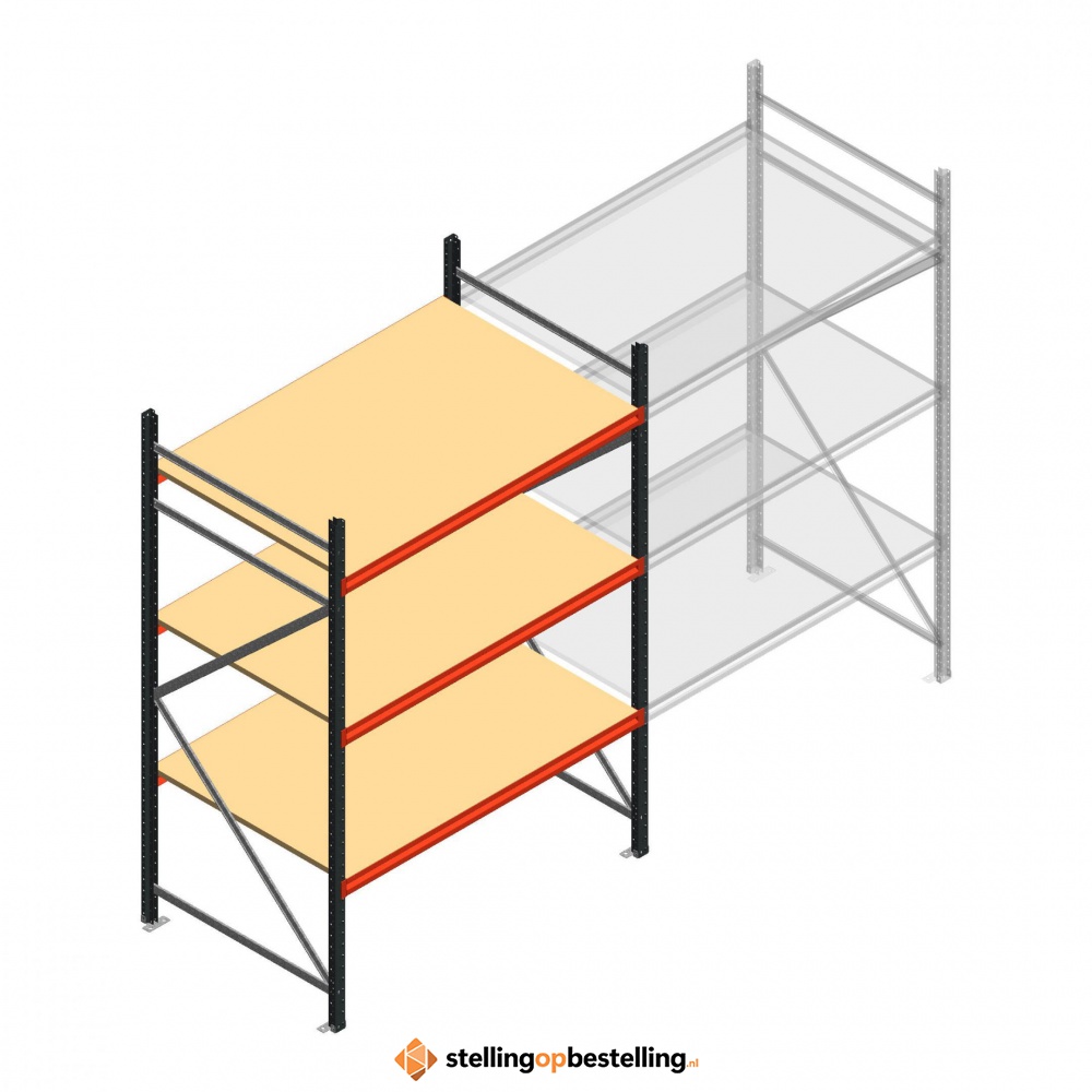 Beginsectie AR grootvakstelling 2250x1610x900 - 3 niveaus