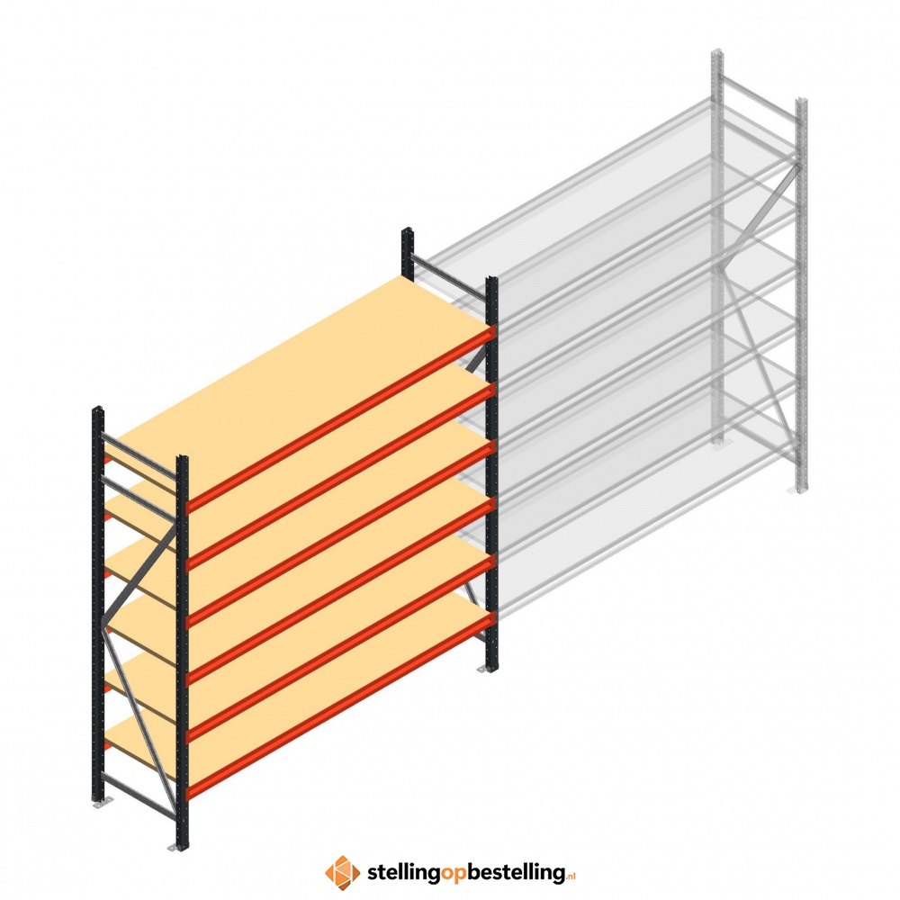 Beginsectie AR grootvakstelling 2250x1850x600 - 6 niveaus