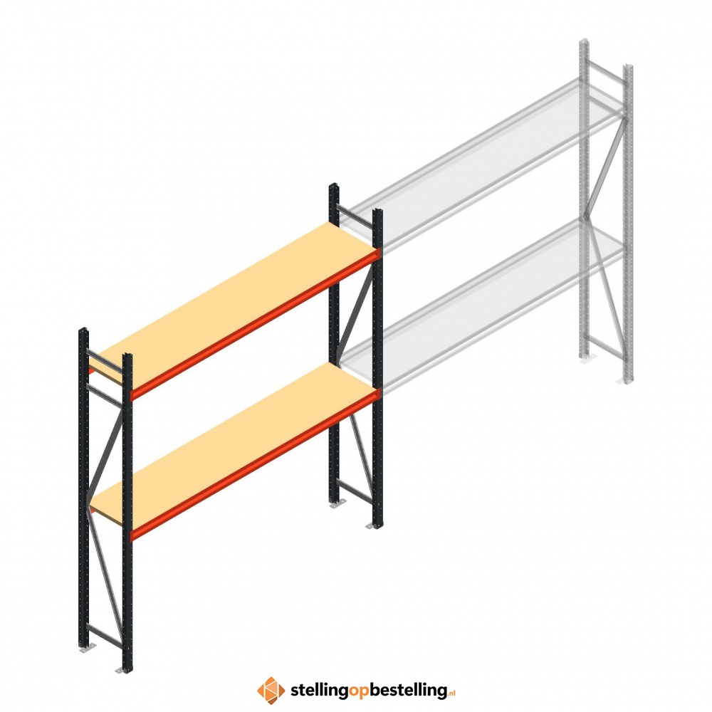 Beginsectie AR grootvakstelling 2250x2010x400 - 2 niveaus
