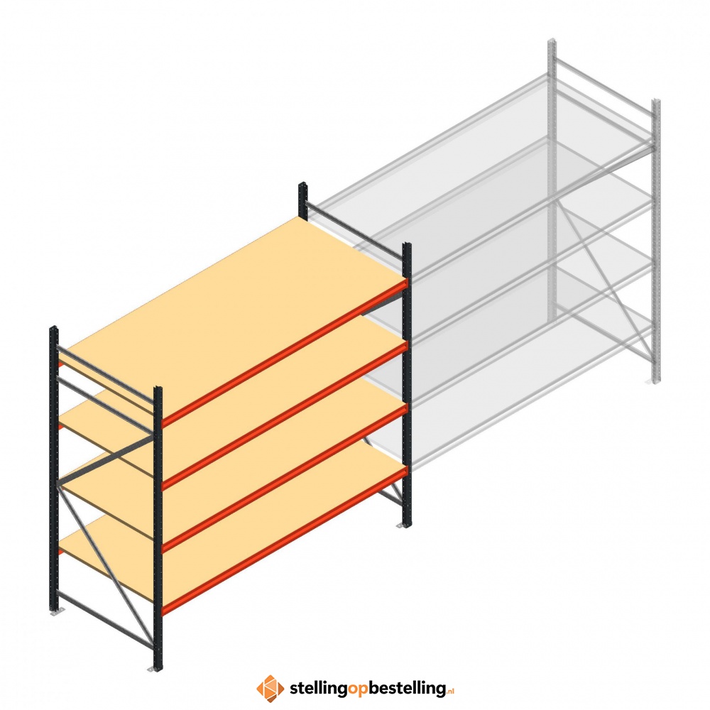 Beginsectie AR grootvakstelling 2250x2700x1000 - 4 niveaus