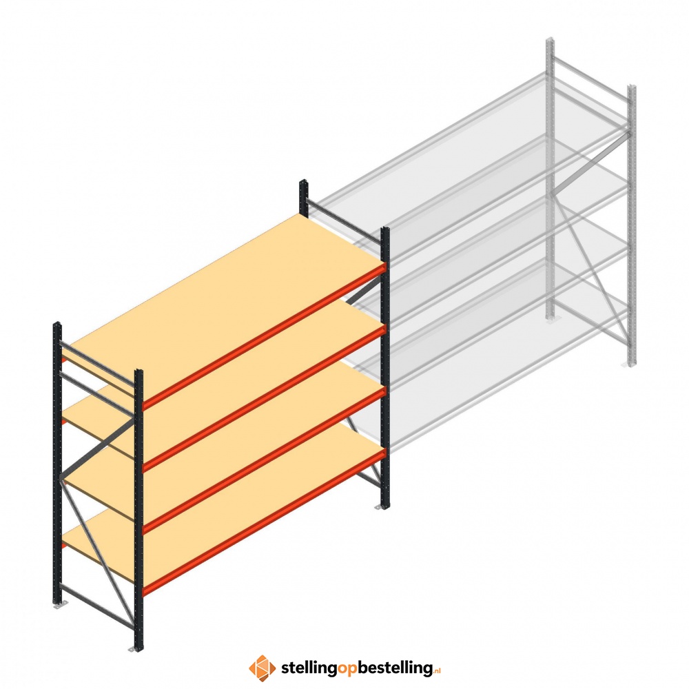 Beginsectie AR grootvakstelling 2250x2700x800 - 4 niveaus