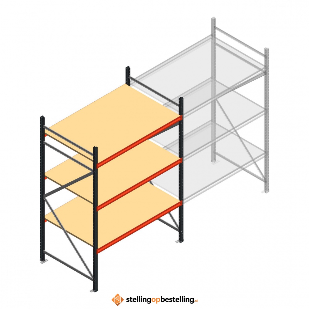 Beginsectie AR grootvakstelling 2500x1610x1000 - 3 niveaus