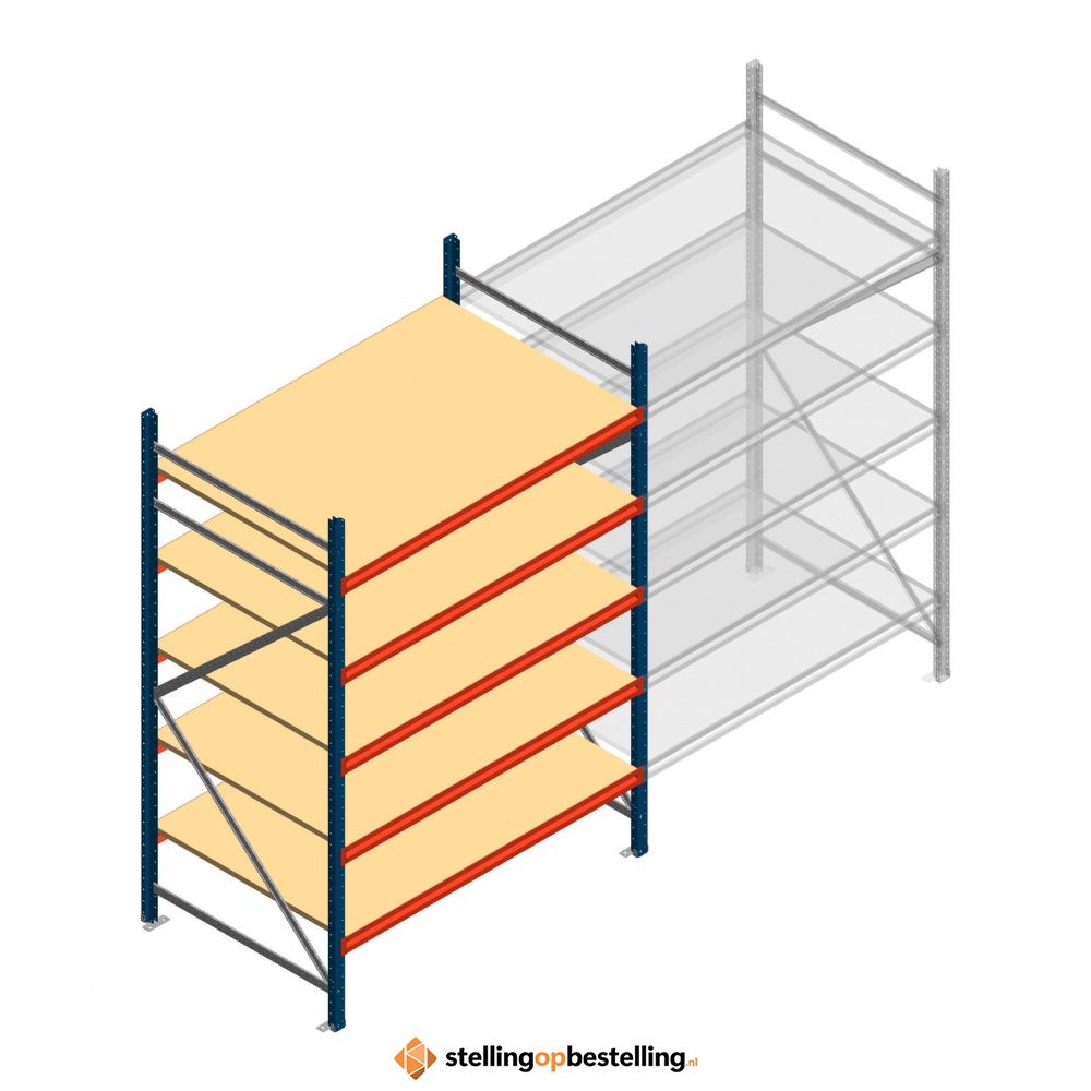 Beginsectie AR grootvakstelling 2500x1610x1000 - 5 niveaus