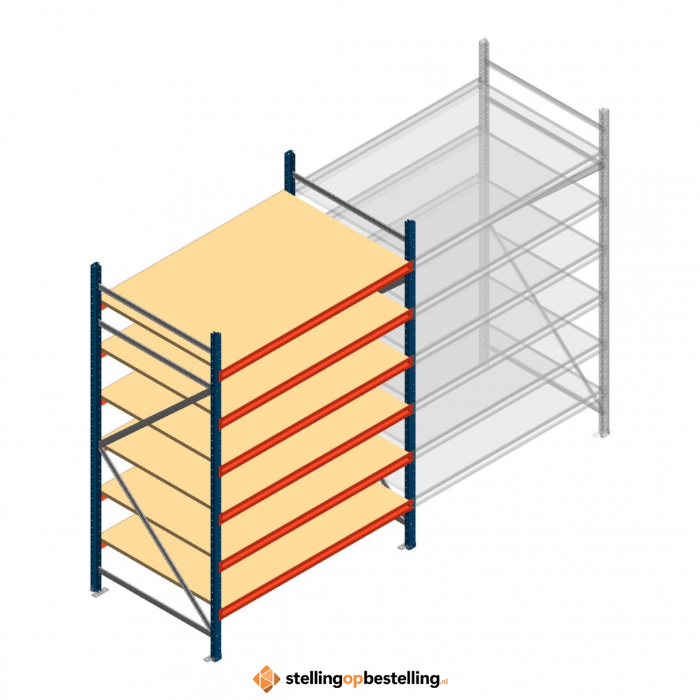 Beginsectie AR grootvakstelling 2500x1610x1000 - 6 niveaus
