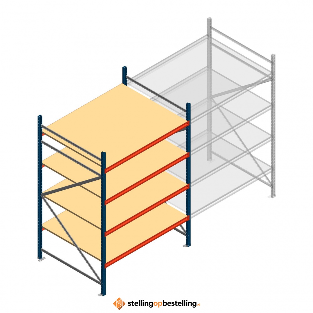 Beginsectie AR grootvakstelling 2500x1610x1200 - 4 niveaus