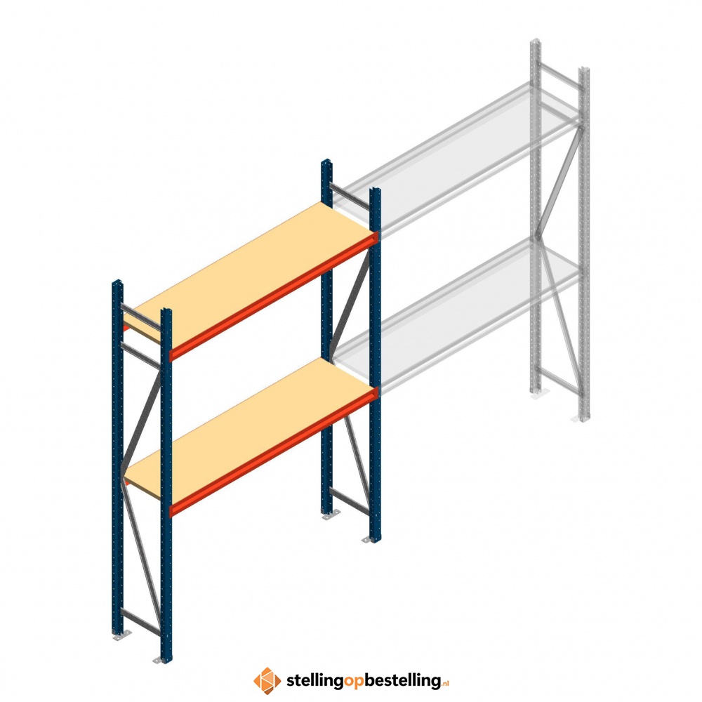 Beginsectie AR grootvakstelling 2500x1610x400 - 2 niveaus