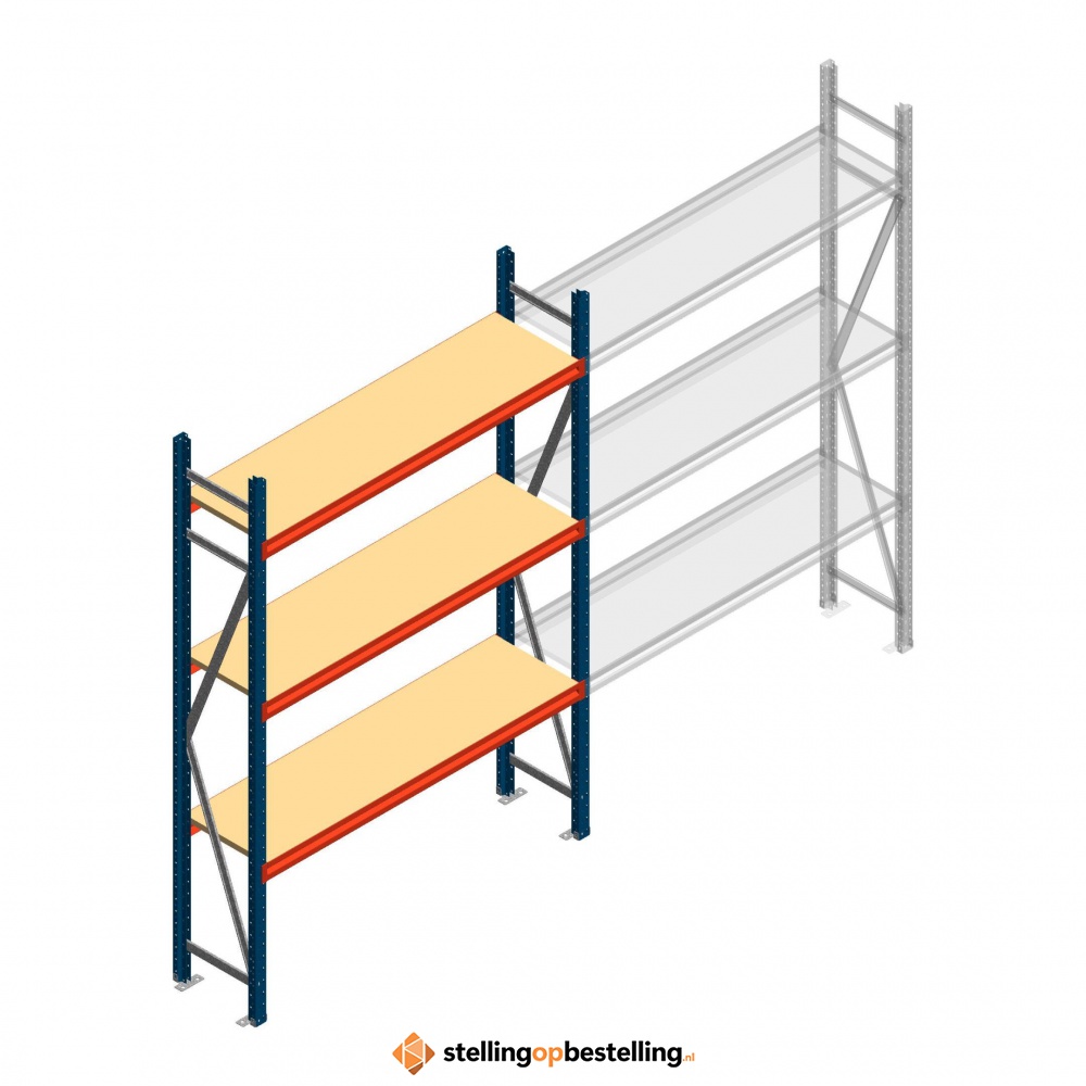 Beginsectie AR grootvakstelling 2500x1610x400 - 3 niveaus