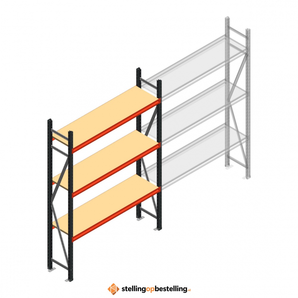 Beginsectie AR grootvakstelling 2500x1610x500 - 3 niveaus