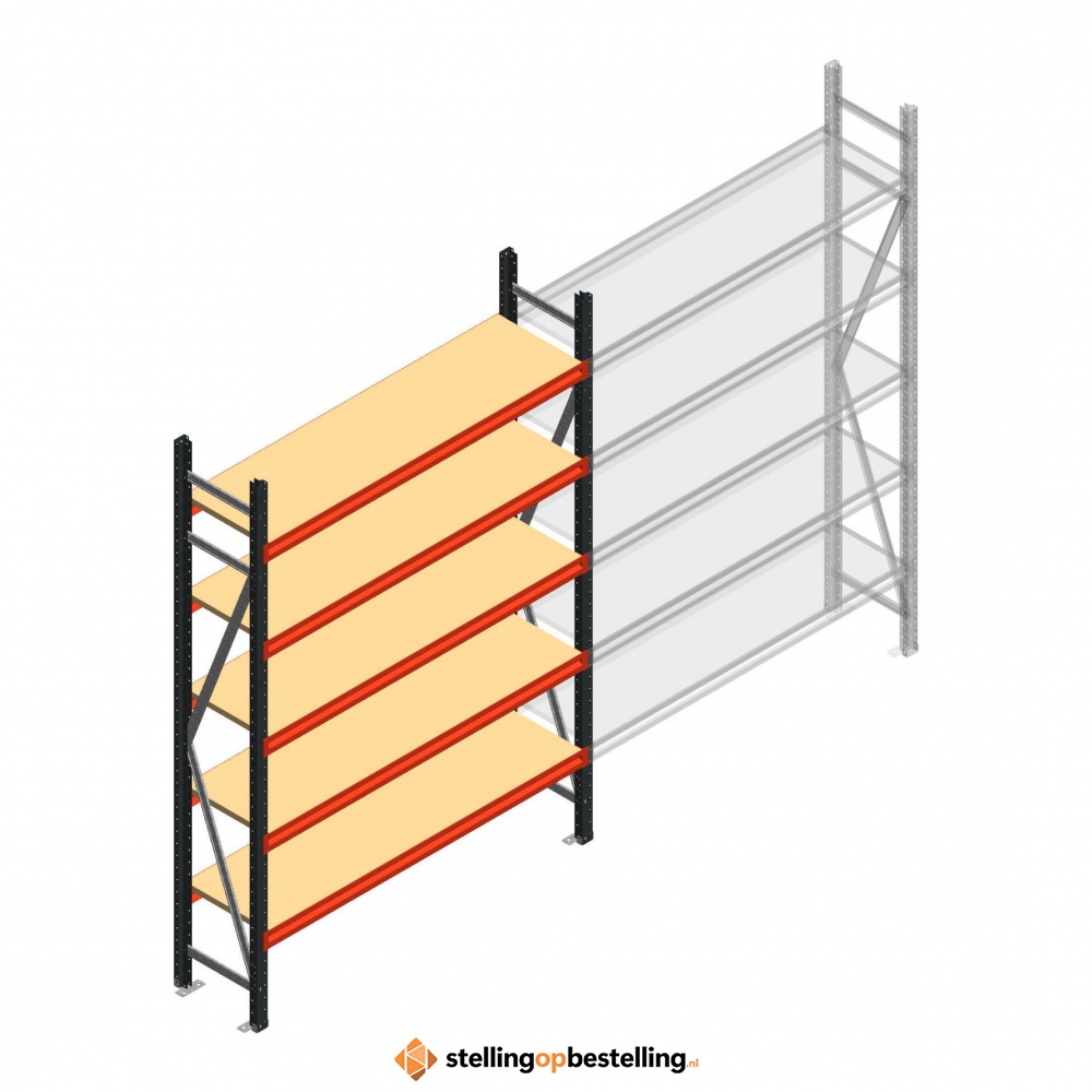 Beginsectie AR grootvakstelling 2500x1610x500 - 5 niveaus