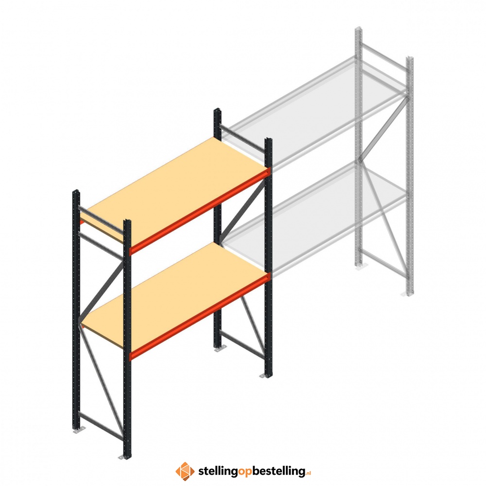 Beginsectie AR grootvakstelling 2500x1610x600 - 2 niveaus