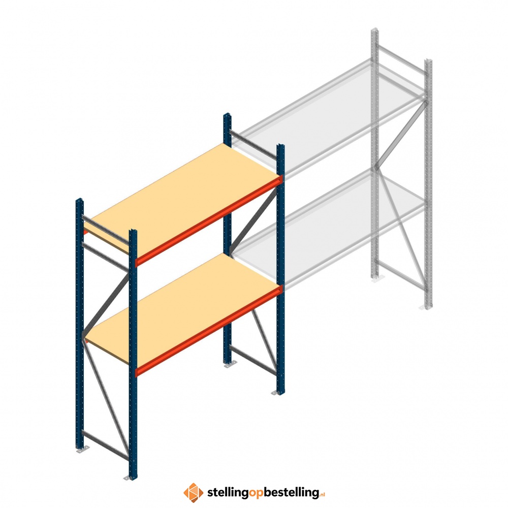 Beginsectie AR grootvakstelling 2500x1610x600 - 2 niveaus