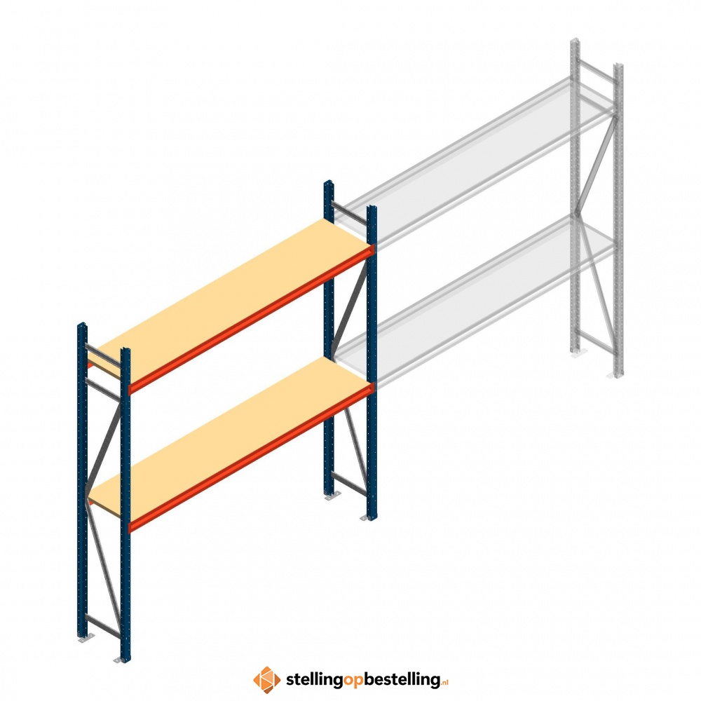 Beginsectie AR grootvakstelling 2500x2250x400 - 2 niveaus
