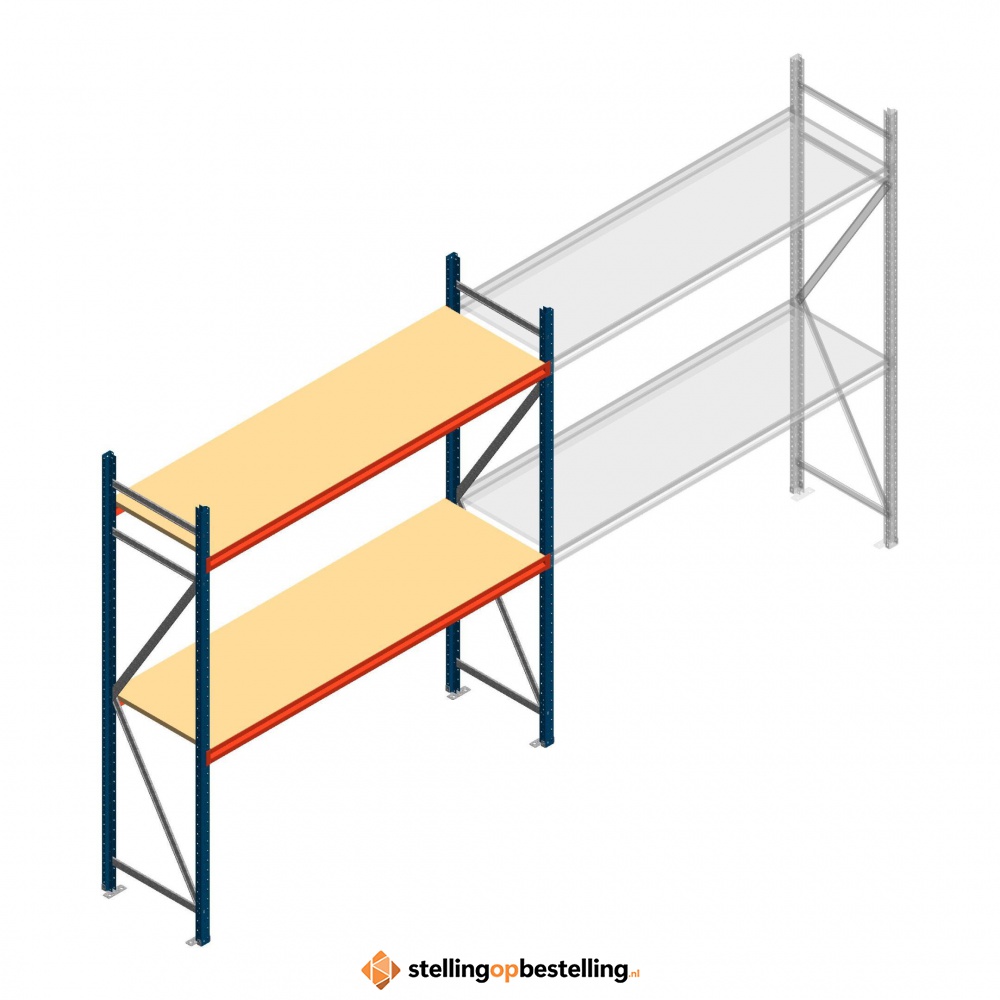 Beginsectie AR grootvakstelling 2500x2250x600 - 2 niveaus
