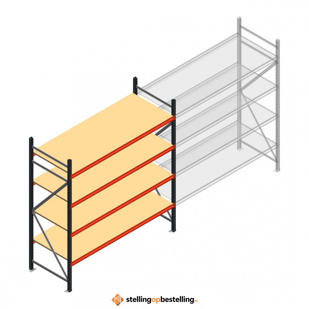 Beginsectie AR grootvakstelling 2500x2250x800 - 4 niveaus