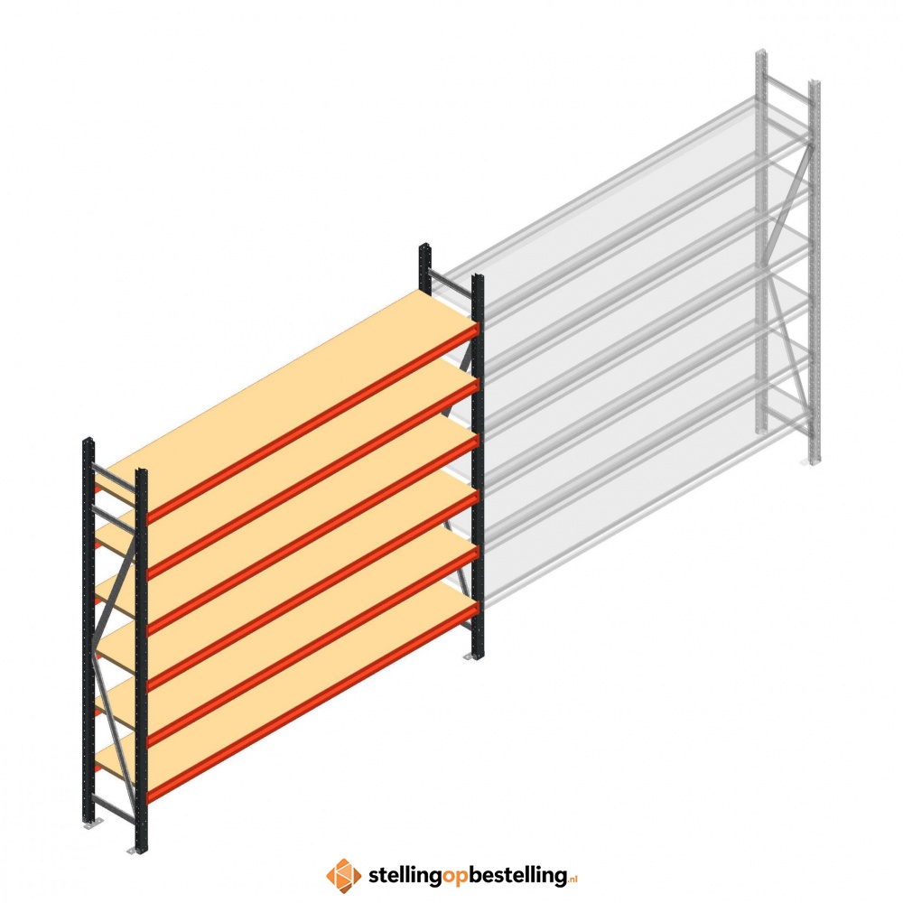 Beginsectie AR grootvakstelling 2500x2700x500 - 6 niveaus