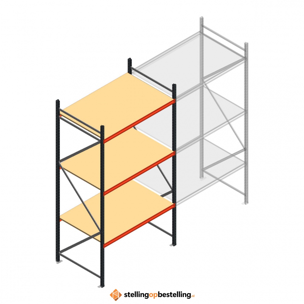 Beginsectie AR grootvakstelling 3000x1610x1000 - 3 niveaus