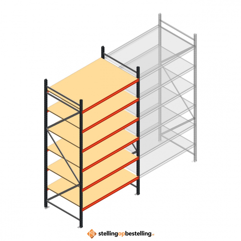 Beginsectie AR grootvakstelling 3000x1610x1000 - 6 niveaus