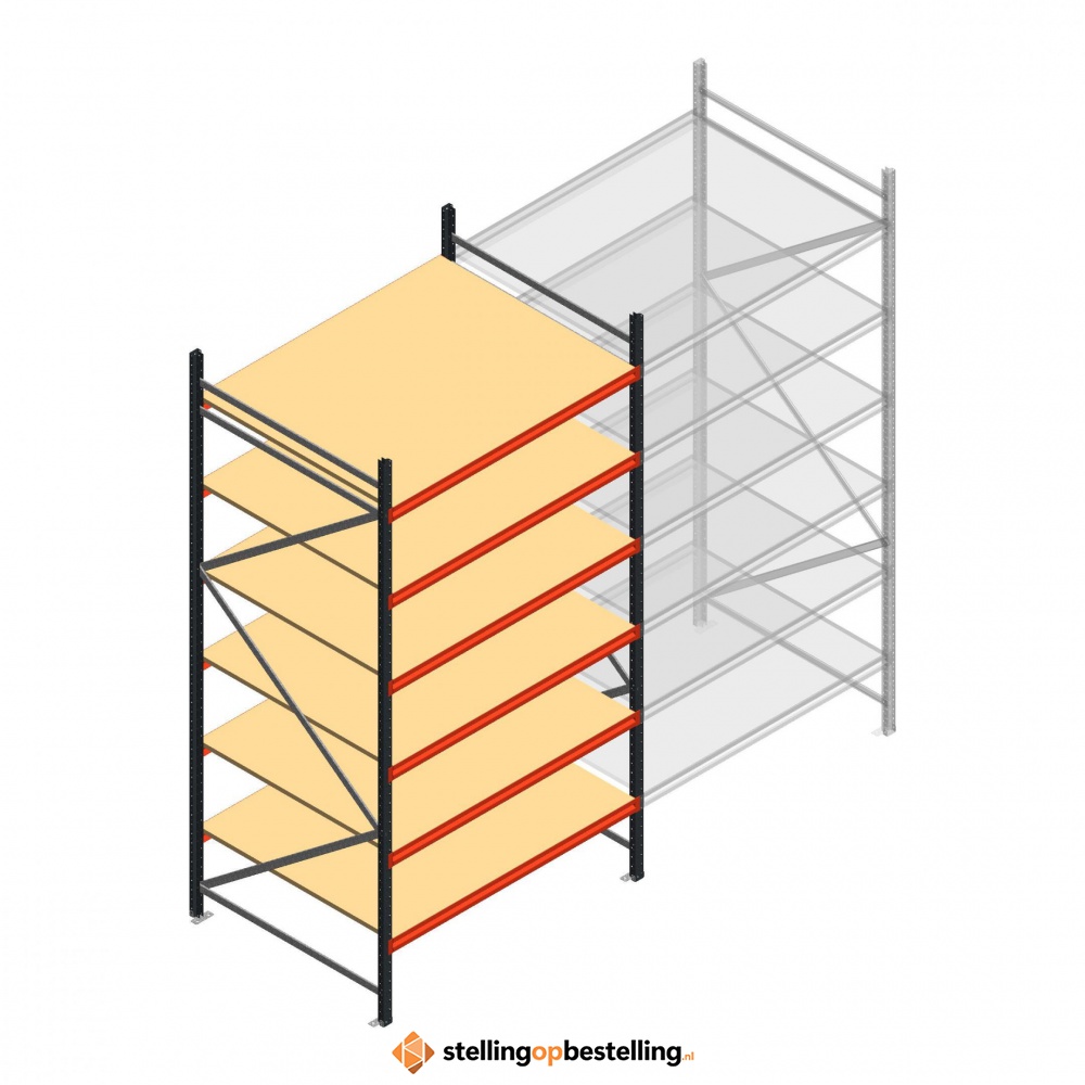 Beginsectie AR grootvakstelling 3000x1610x1200 - 6 niveaus