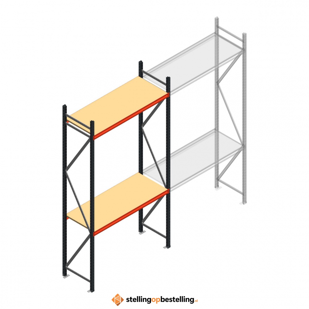 Beginsectie AR grootvakstelling 3000x1610x600 - 2 niveaus
