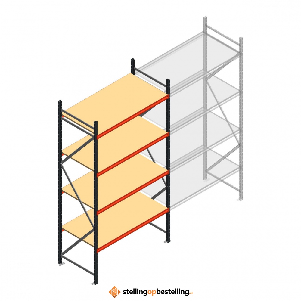 Beginsectie AR grootvakstelling 3000x1610x800 - 4 niveaus