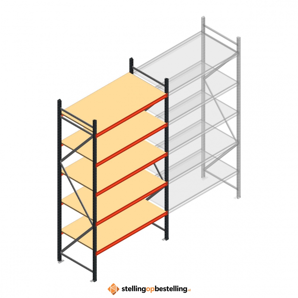Beginsectie AR grootvakstelling 3000x1610x800 - 5 niveaus