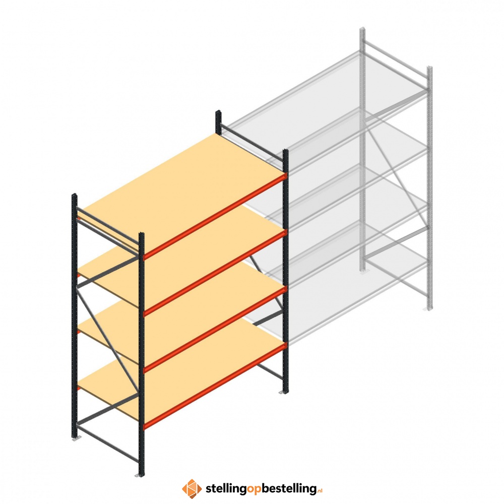 Beginsectie AR grootvakstelling 3000x1850x1000 - 4 niveaus