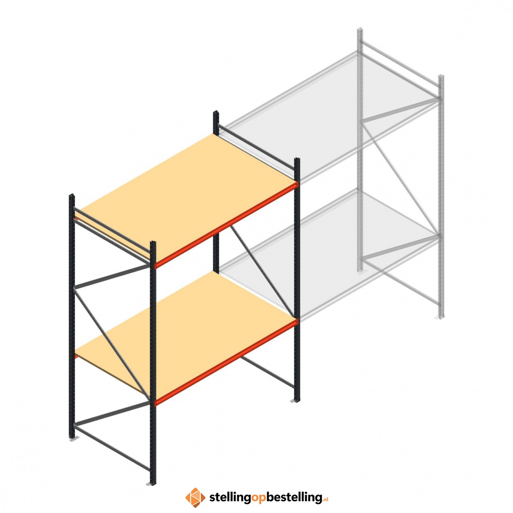 Beginsectie AR grootvakstelling 3000x1850x1200 - 2 niveaus